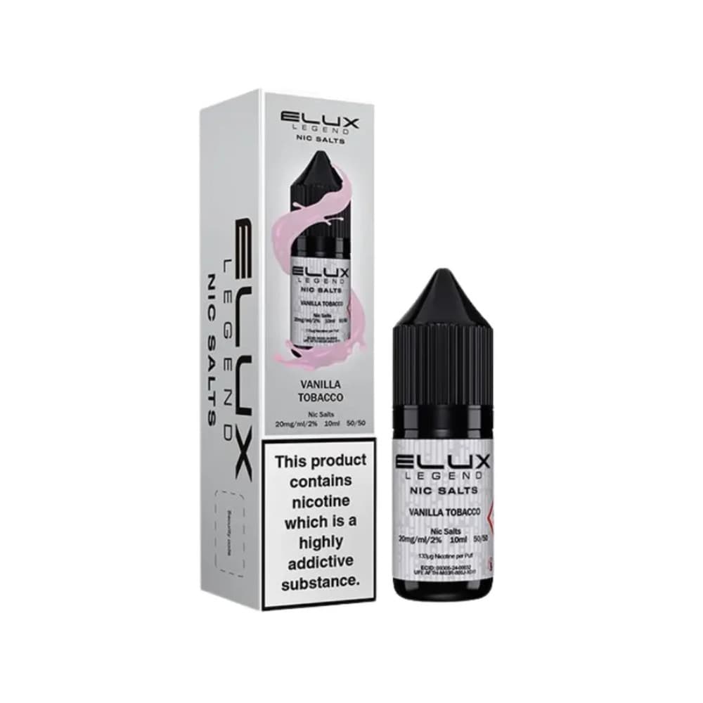  Vanilla Tobacco / 10mg Elux Legend Nic Salts E-Liquids 10ml Box of 10