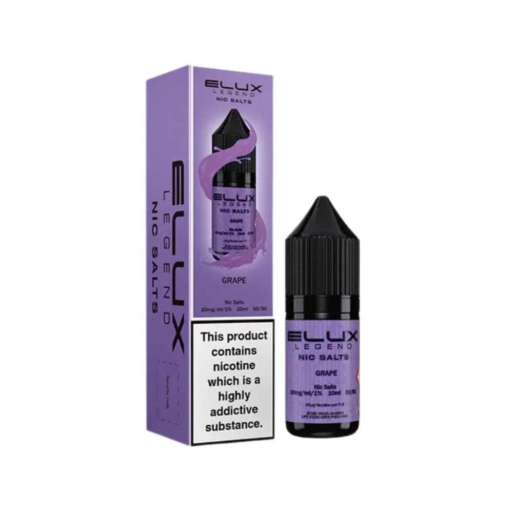  Grape / 10mg Elux Legend Nic Salts E-Liquids 10ml Box of 10