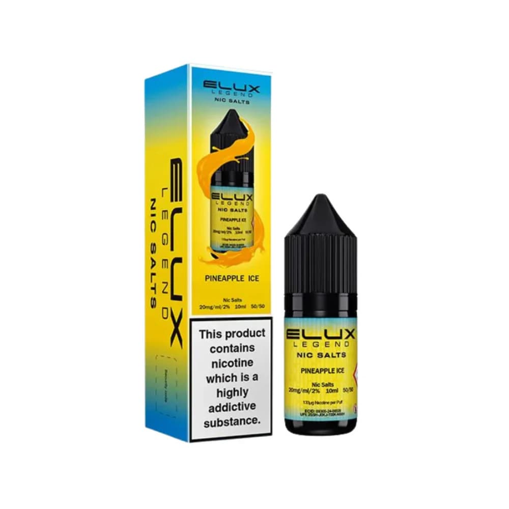  Pineapple Ice / 10mg Elux Legend Nic Salts E-Liquids 10ml Box of 10