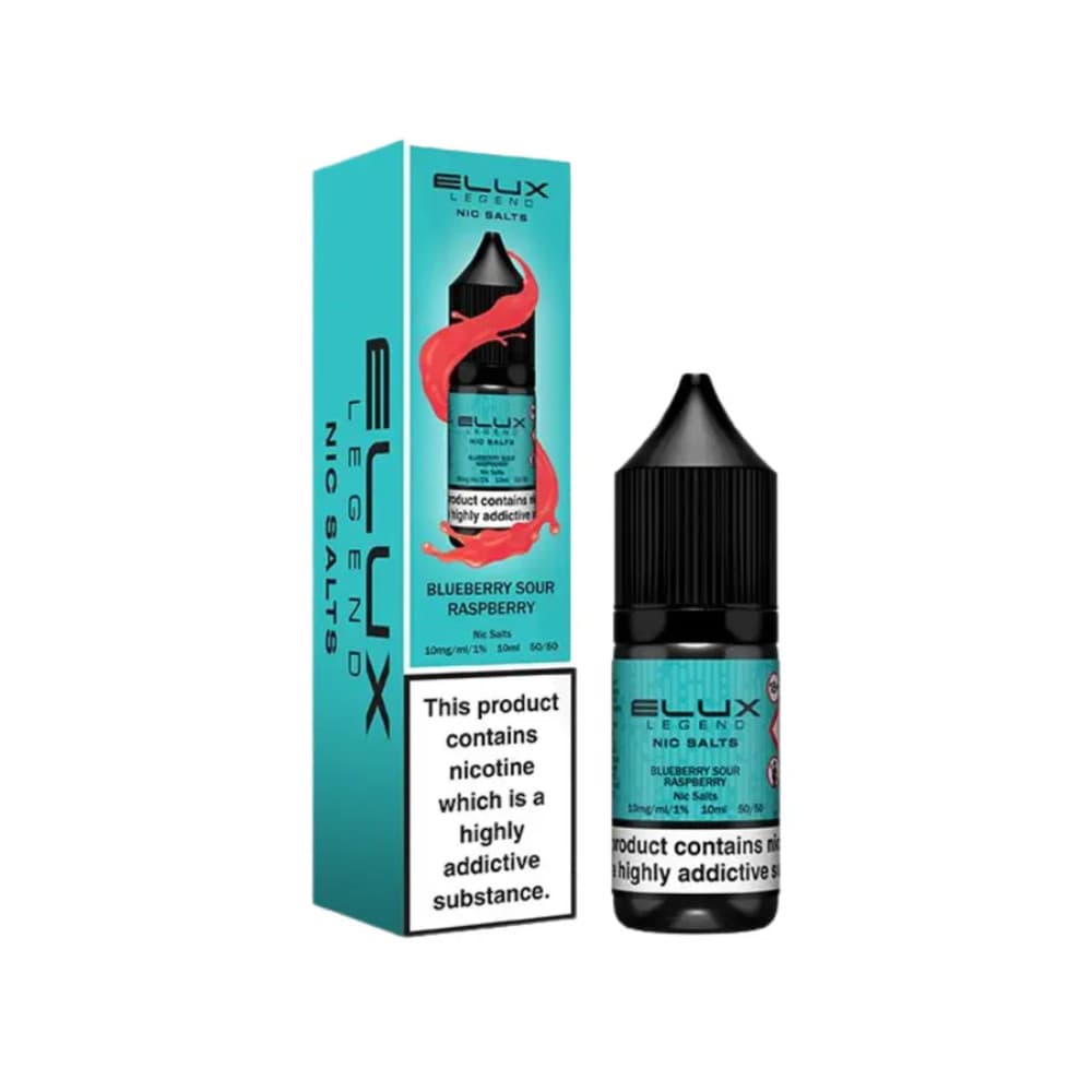  Blue Sour Raspberry / 20mg Elux Legend Nic Salts E-Liquids 10ml Box of 10