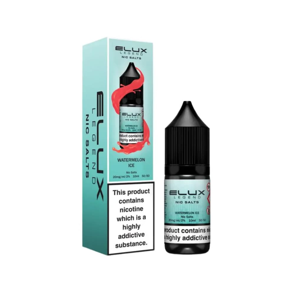  Watermelon Ice / 20mg Elux Legend Nic Salts E-Liquids 10ml Box of 10