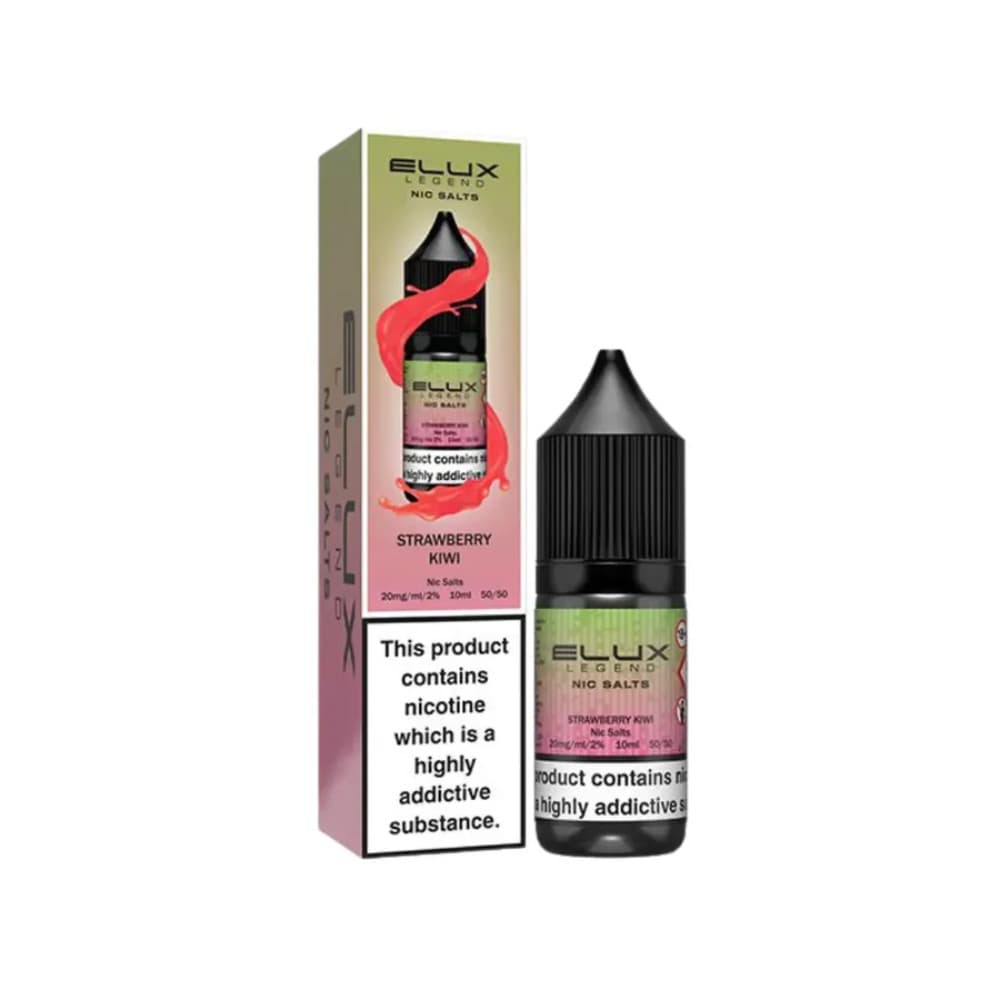  Strawberry Kiwi / 20mg Elux Legend Nic Salts E-Liquids 10ml Box of 10