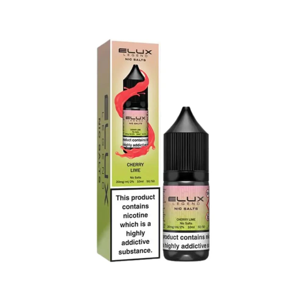  Cherry Lime / 20mg Elux Legend Nic Salts E-Liquids 10ml Box of 10
