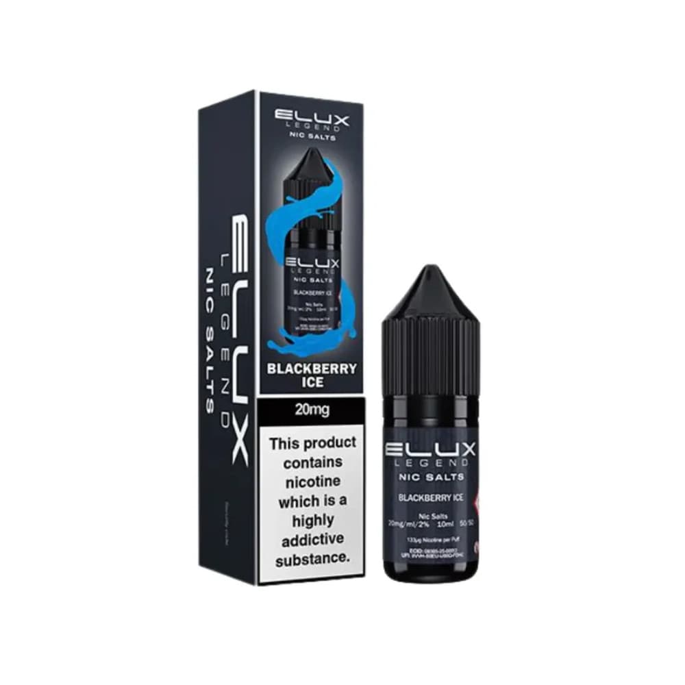 Blackberry Ice / 20mg Elux Legend Nic Salts E-Liquids 10ml Box of 10