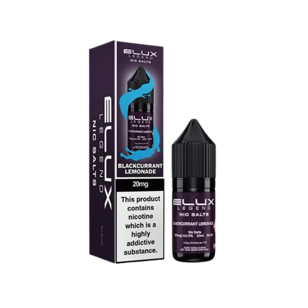  Blackcurrant Lemonade / 20mg Elux Legend Nic Salts E-Liquids 10ml Box of 10