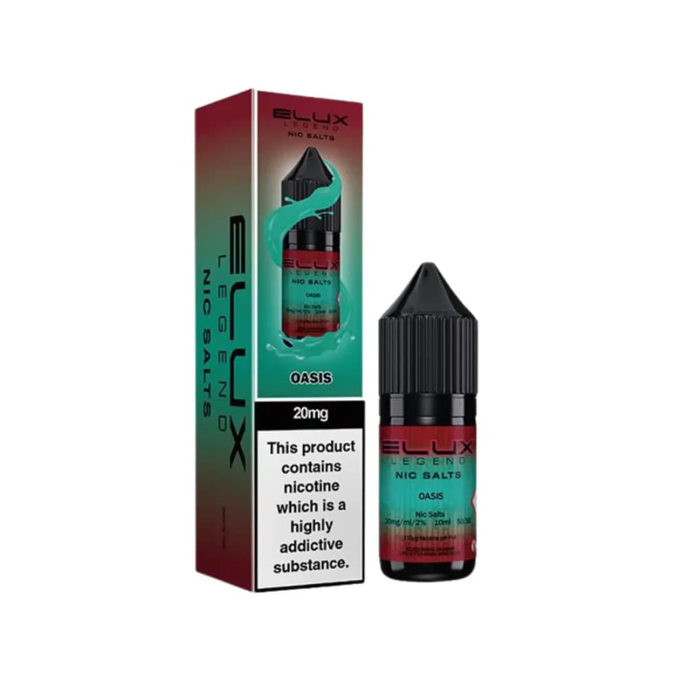  Oasis / 20mg Elux Legend Nic Salts E-Liquids 10ml Box of 10