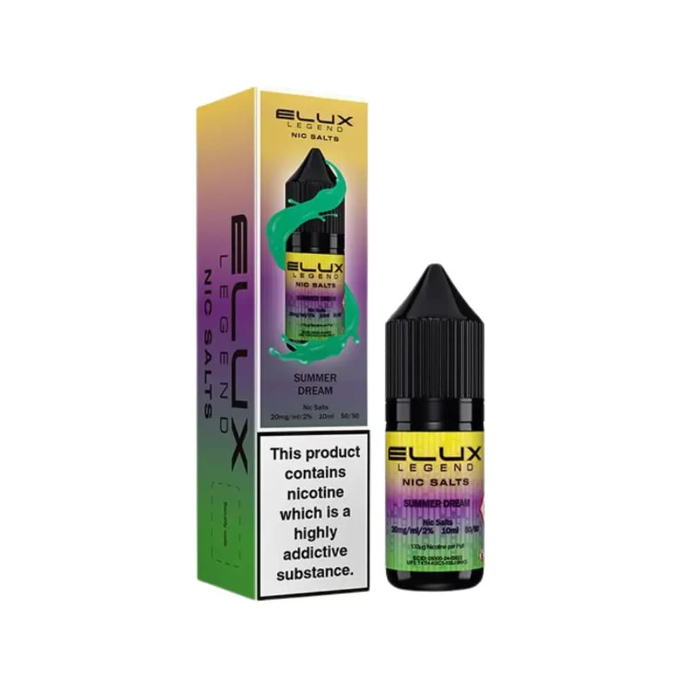  Summer Dream / 20mg Elux Legend Nic Salts E-Liquids 10ml Box of 10