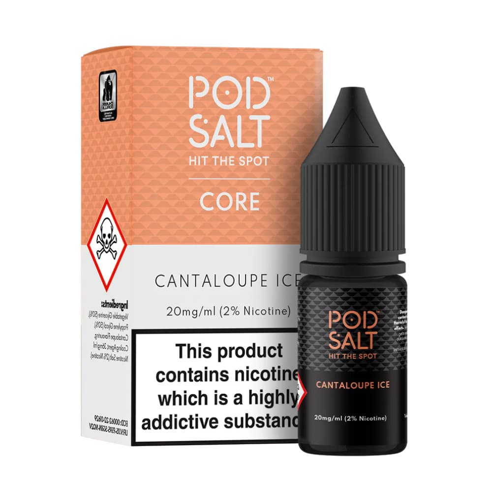  Cantaloupe Ice / 11mg Pod Salt Core Nic Salts e liquids 10ml Box of 5