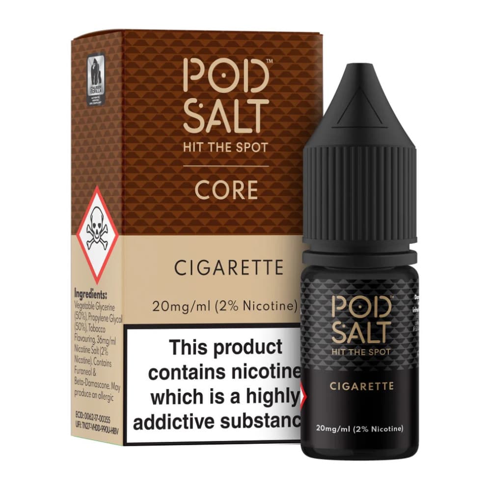  Cigarette / 20mg Pod Salt Core Nic Salts e liquids 10ml Box of 5