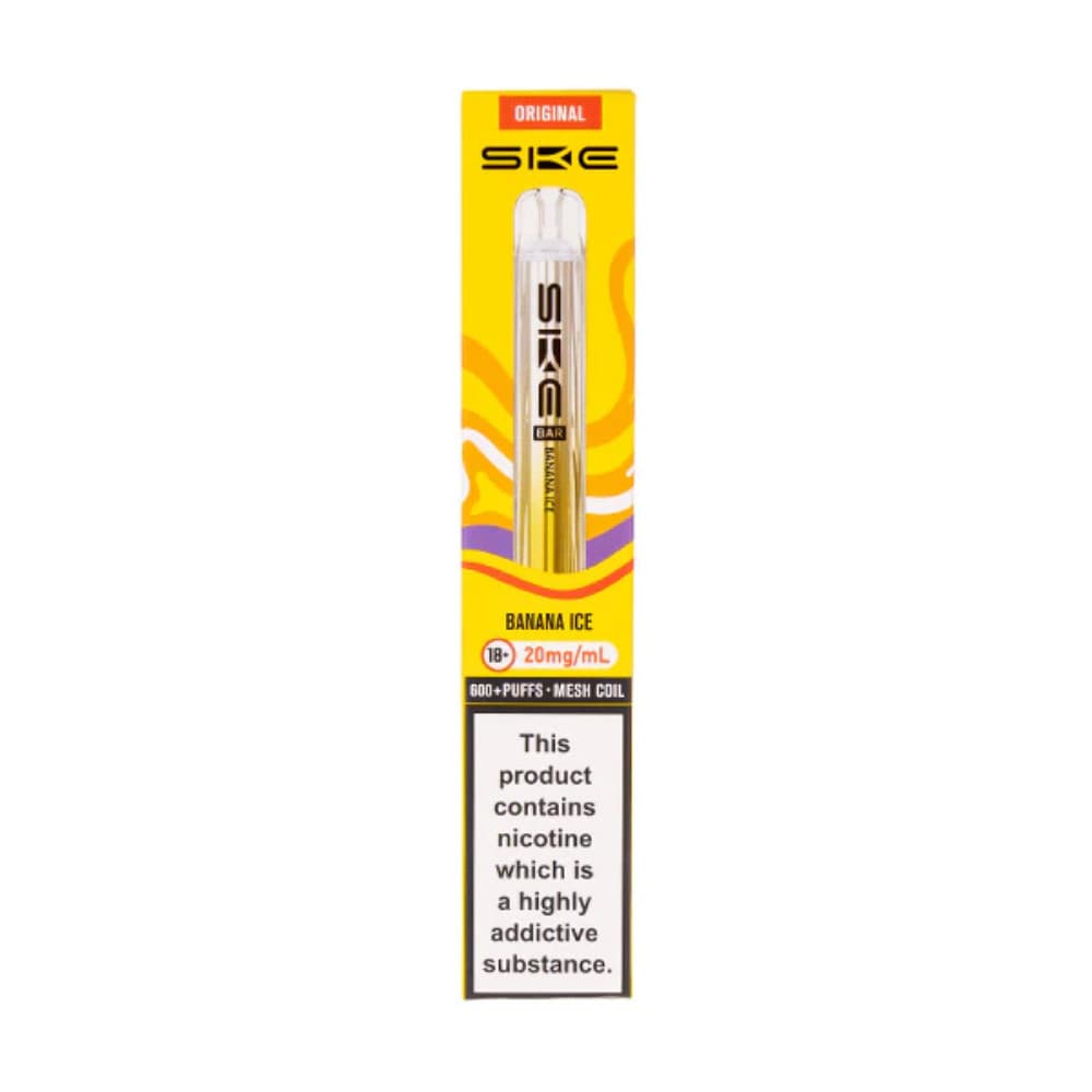  Banana Ice Ske Crystal Original 600 Vape Kit Box of 10