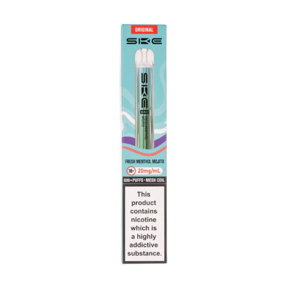 Fresh Menthol Mojito Ske Crystal Original 600 Vape Kit Box of 10