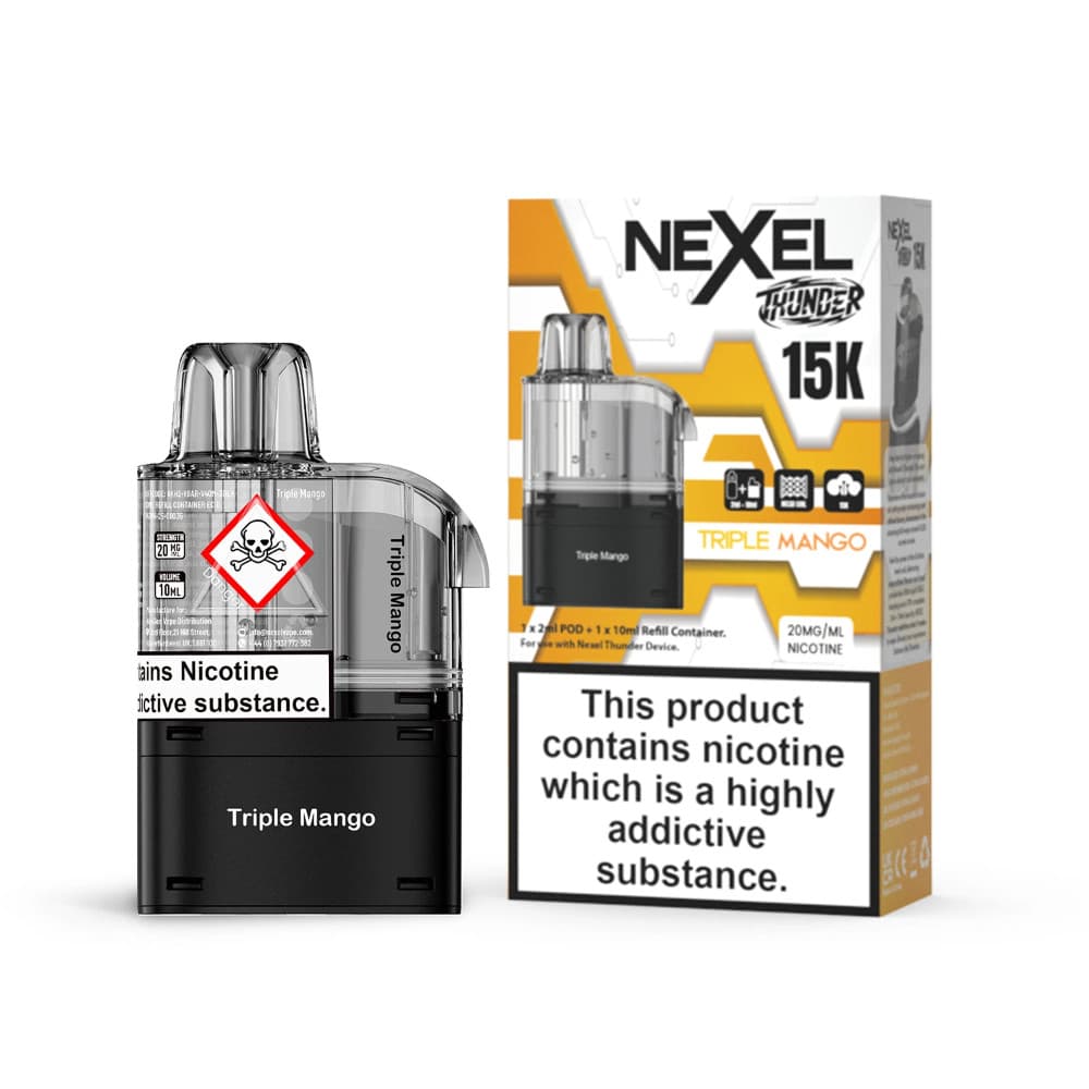  Triple Mango Nexel Thunder 15k Pods Pack of 10