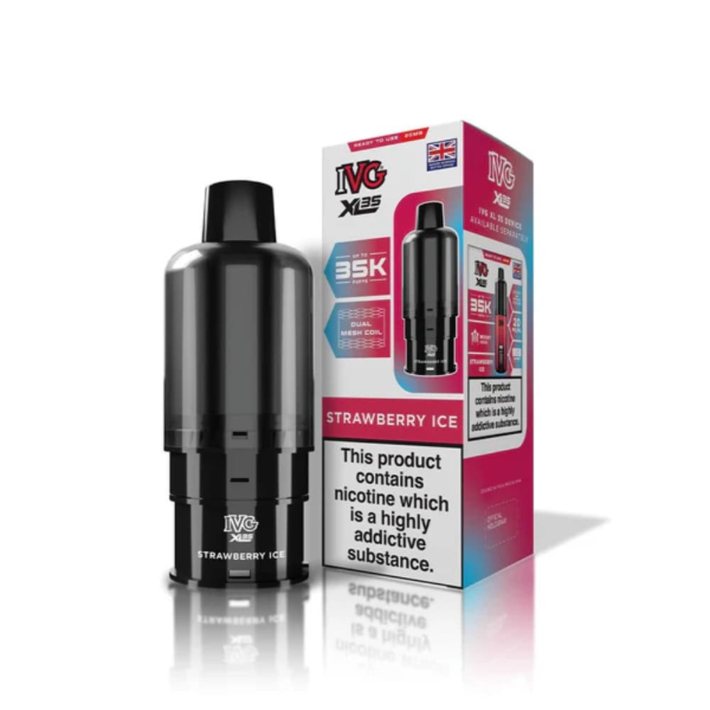  Strawberry Ice IVG XL 35k Prefilled Pods Pack of 5