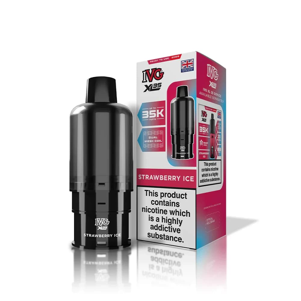  Strawberry Ice IVG xl 35k Prefilled Pods Pack of 5