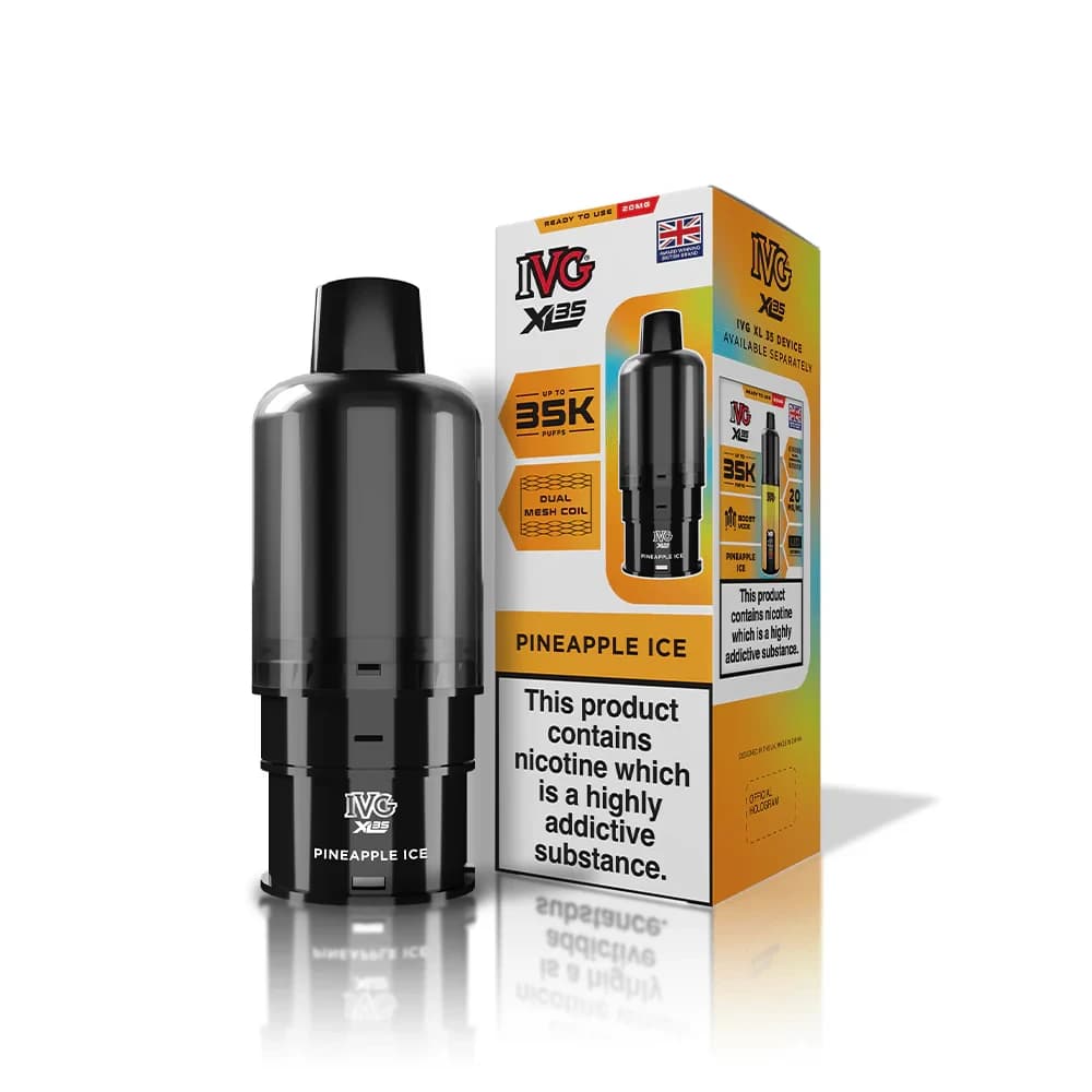  Pineapple Ice IVG xl 35k Prefilled Pods Pack of 5