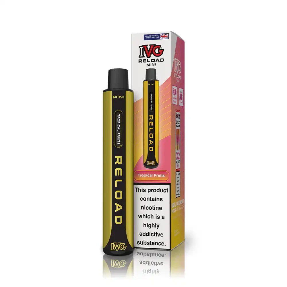  Tropical Fruits IVG Reload Mini 600 Vape Kit Box of 10
