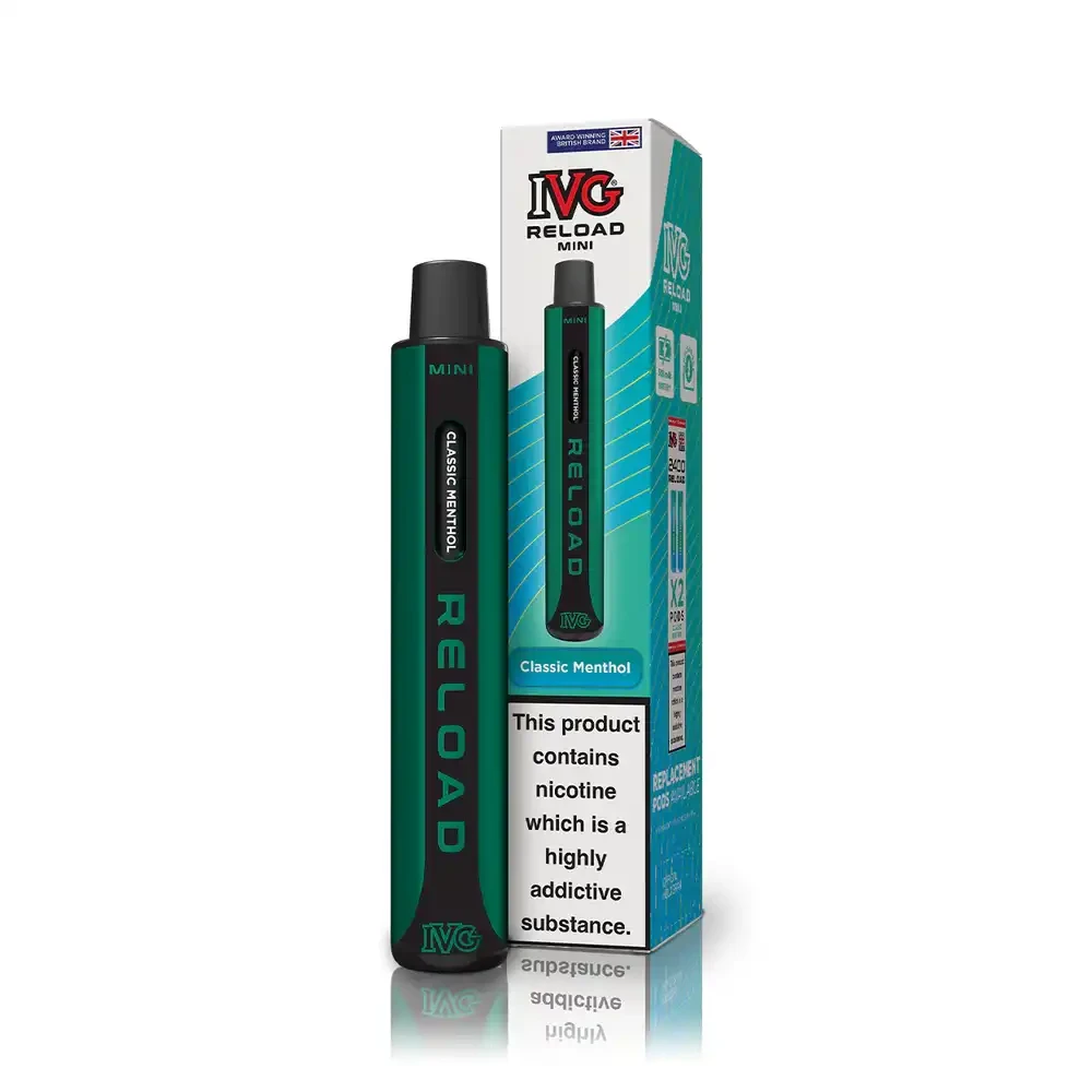  Classic Menthol IVG Reload Mini 600 Vape Kit Box of 10