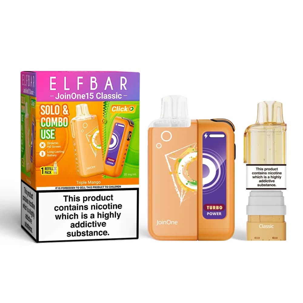  Triple Mango Elf Bar JoinOne30 Classic Vape Kit Box of 5