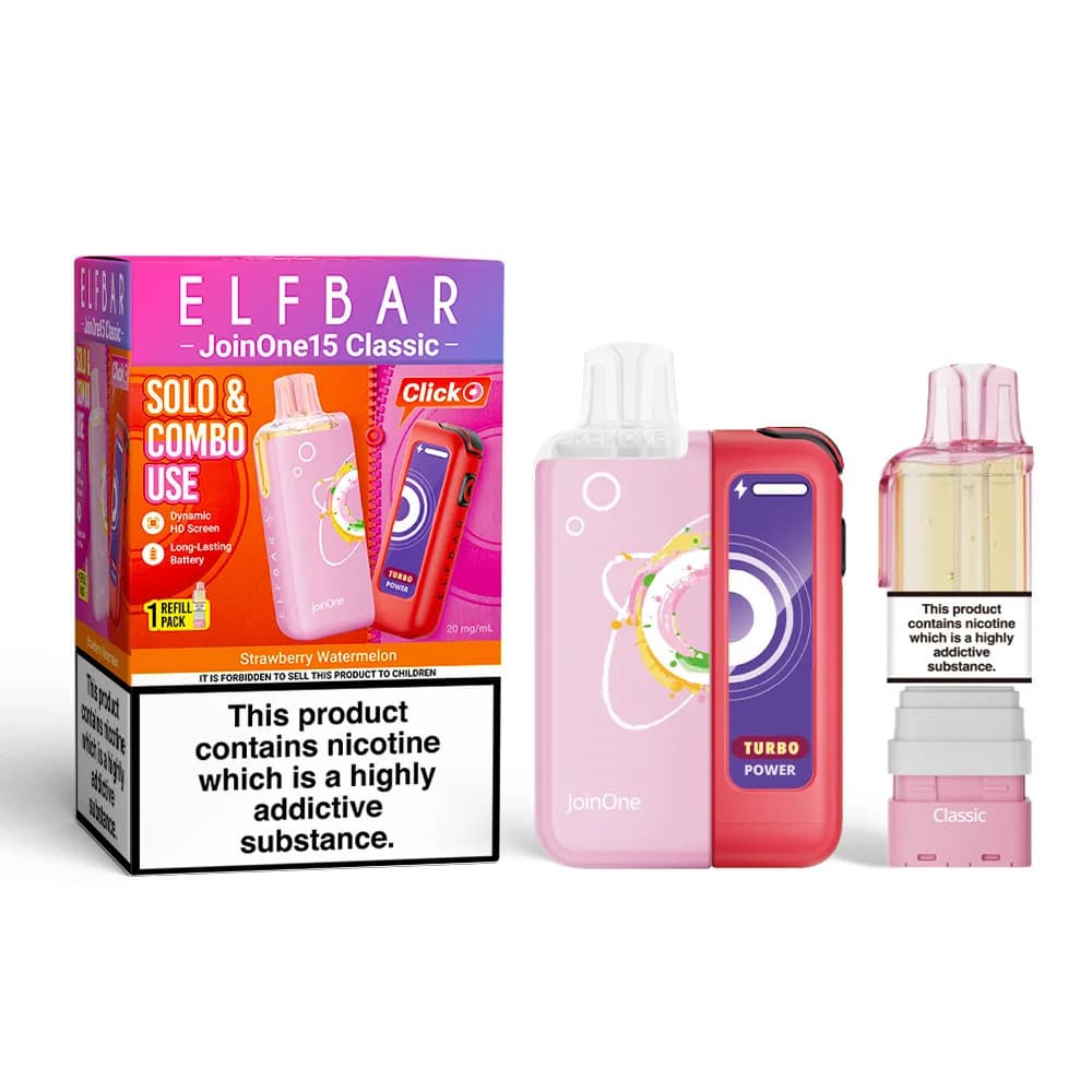  Strawberry Watermelon Elf Bar JoinOne30 Classic Vape Kit Box of 5