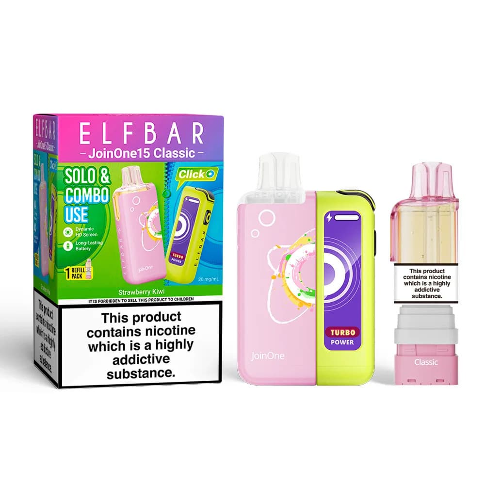  Strawberry Kiwi Elf Bar JoinOne30 Classic Vape Kit Box of 5