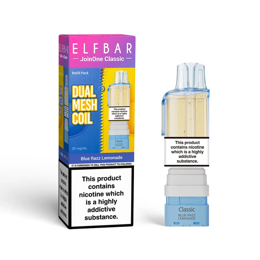  Blue Razz Lemonade Elf Bar JoinOne15 Classic Pods Pack of 5