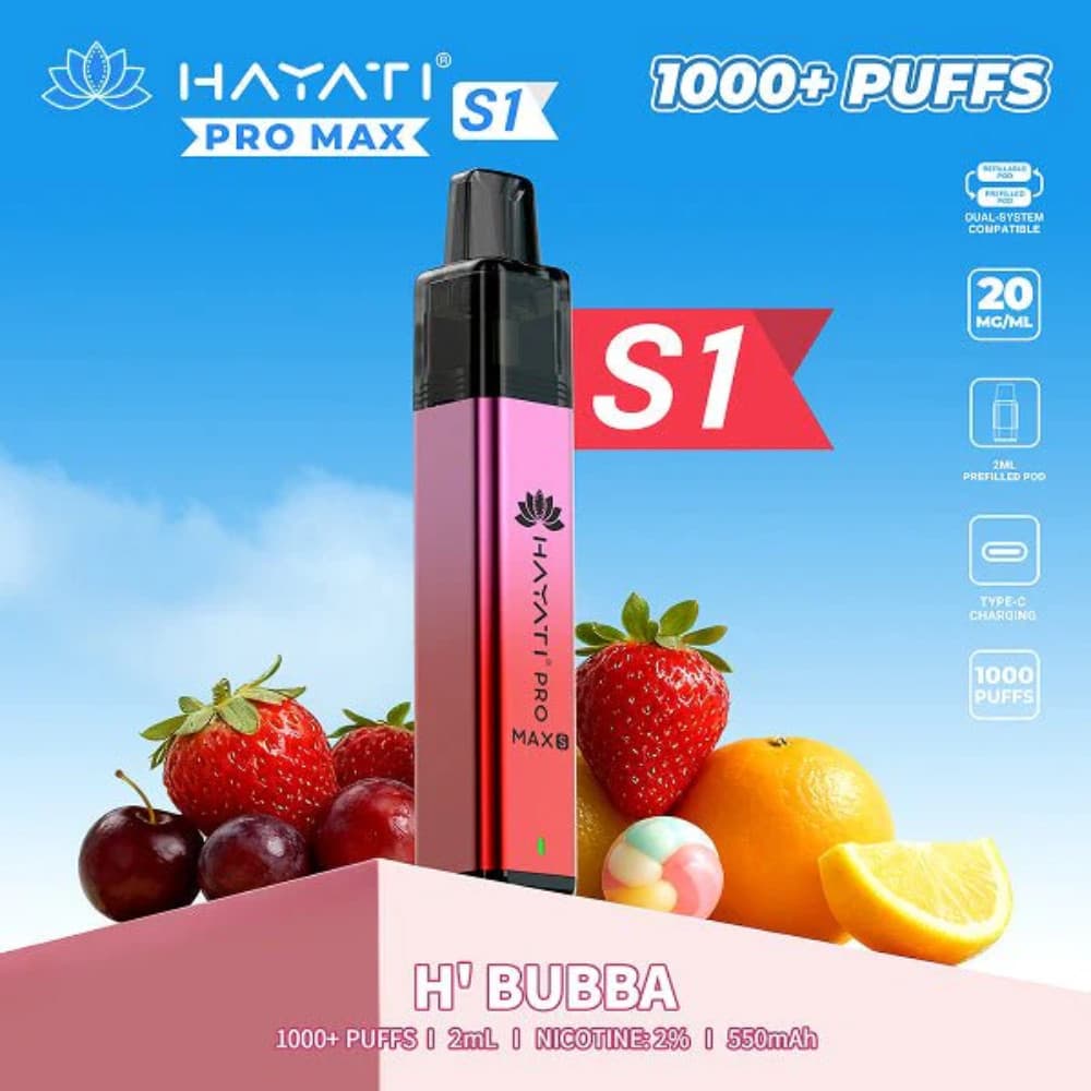  H'Bubba Hayati Pro Max S1 Vape Kit Box of 10