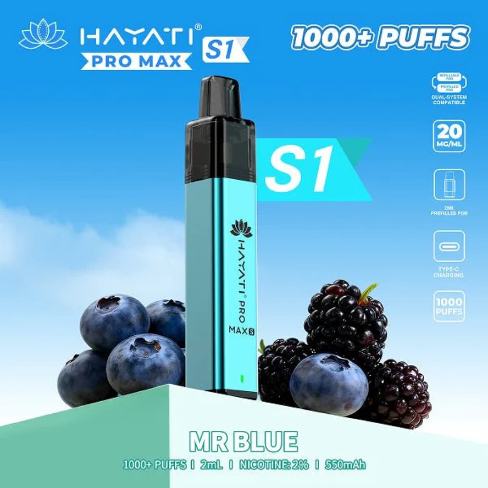  Mr Blue Hayati Pro Max S1 Vape Kit Box of 10
