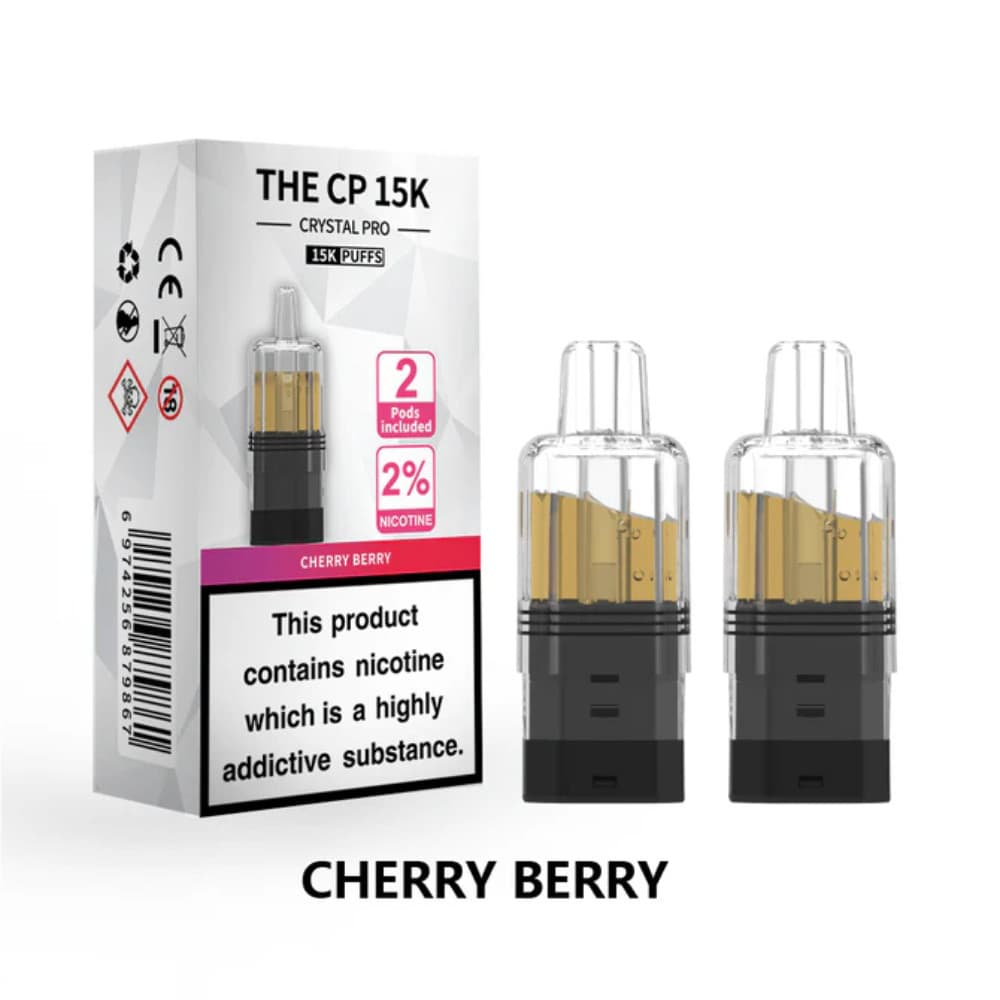  Cherry Berry Crystal Pro CP 15k Prefilled Pods Pack of 5