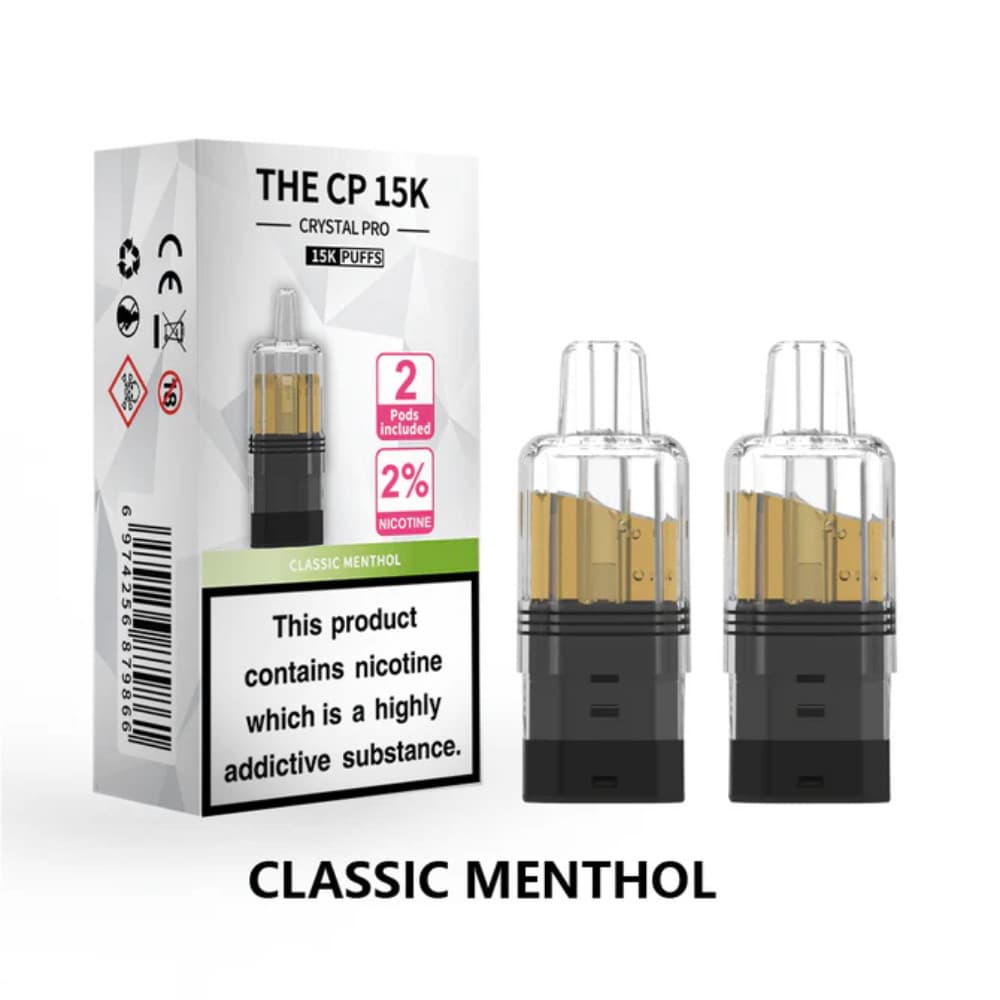  Classic Menthol Crystal Pro CP 15k Prefilled Pods Pack of 5