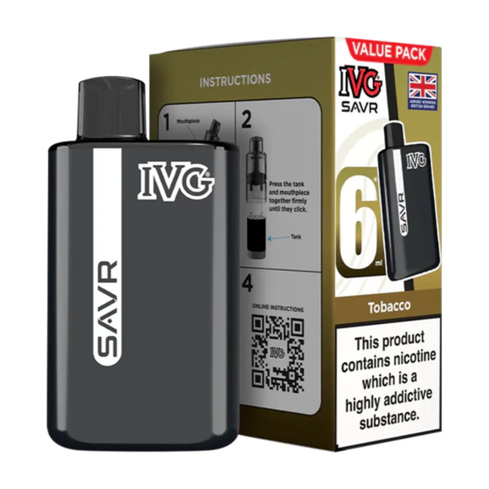  Tobacco IVG Savr 3000 Vape Kit Box of 5