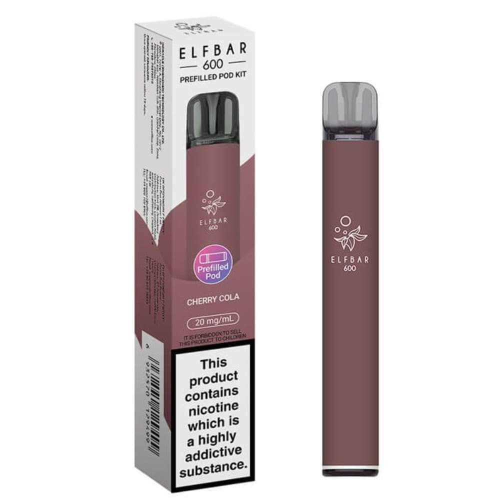  Cherry Cola Elf Bar 600 Prefilled Pod Kit Box of 10