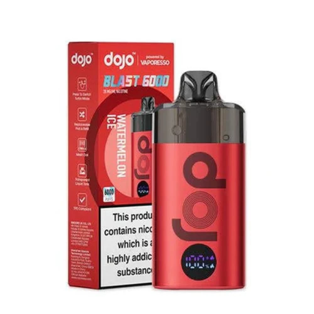  Watermelon Ice Dojo Blast 6000 Vape Kit Box of 5