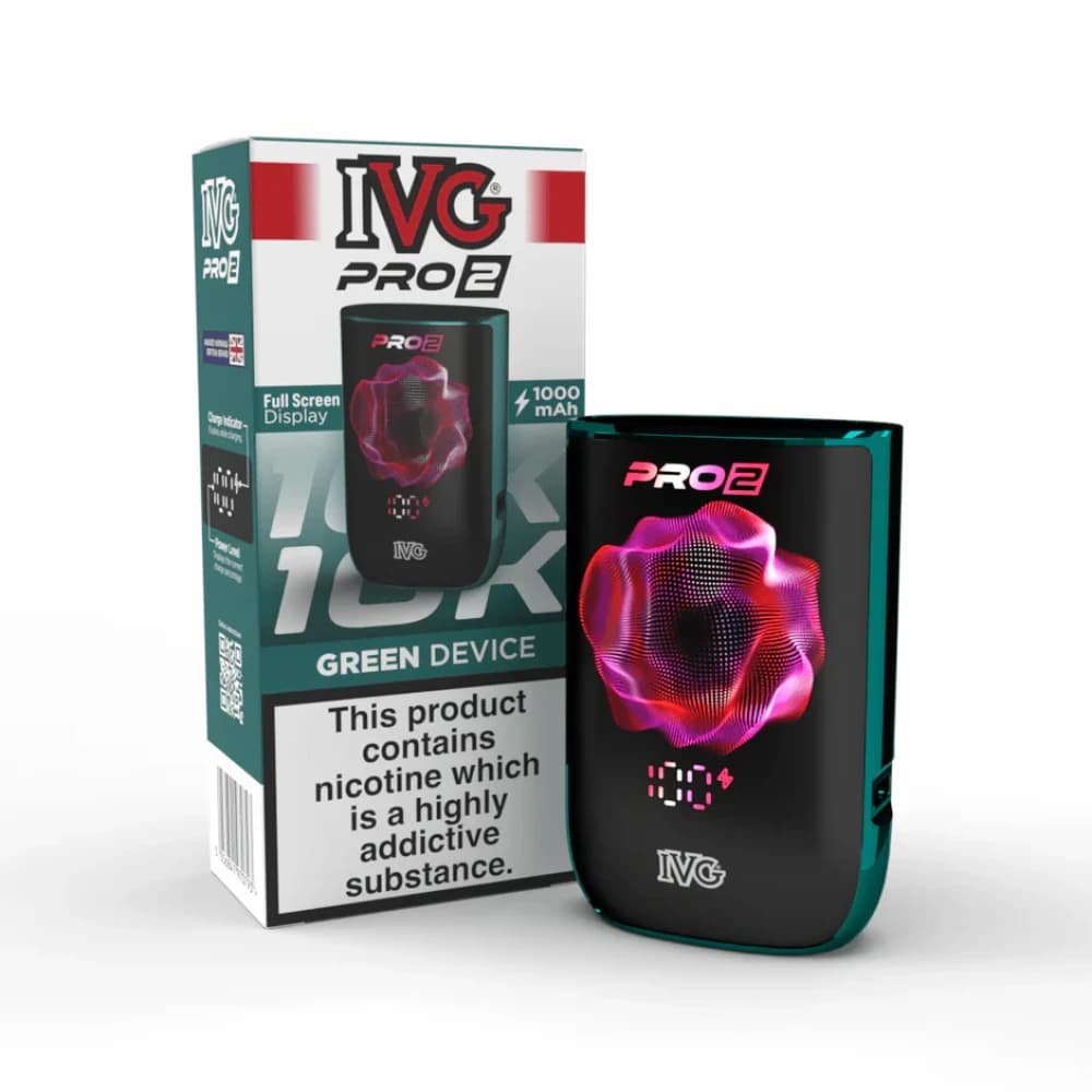  Green IVG Pro 2 Vape Pod Kit Box of 5
