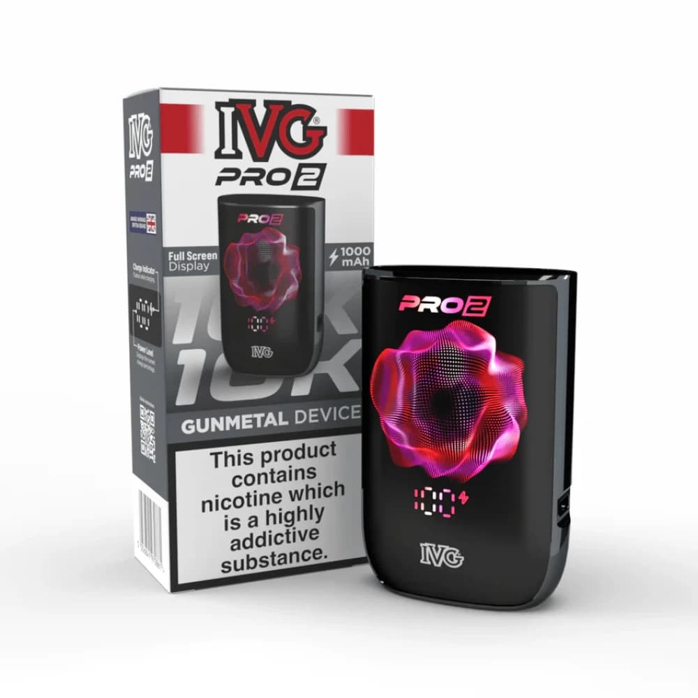  Gunmetal IVG Pro 2 Vape Pod Kit Box of 5