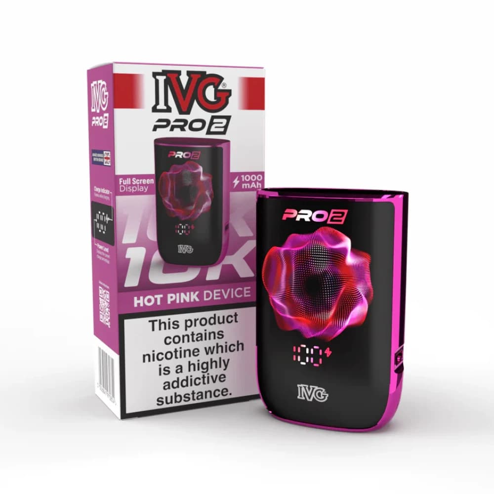  Hot Pink IVG Pro 2 Vape Pod Kit Box of 5