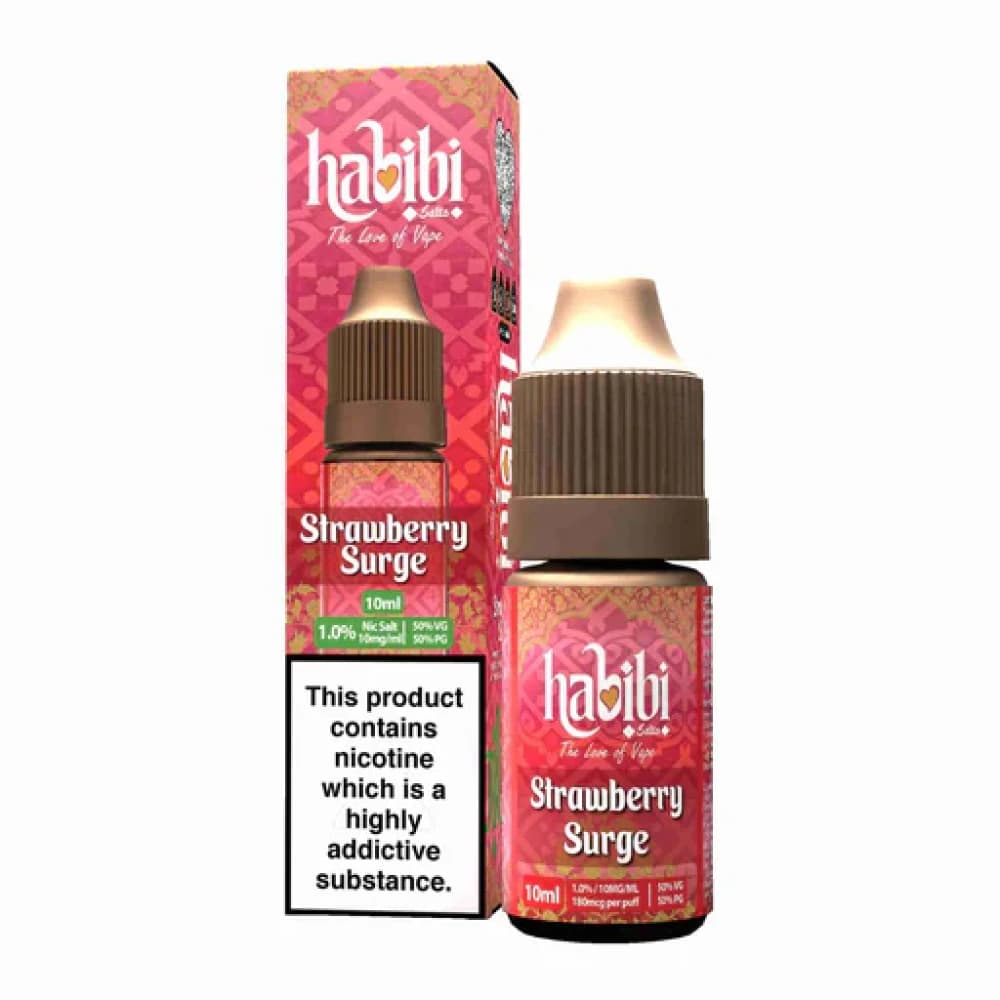  Strawberry Surge / 10mg Habibi Nic Salt 10ml Box of 10