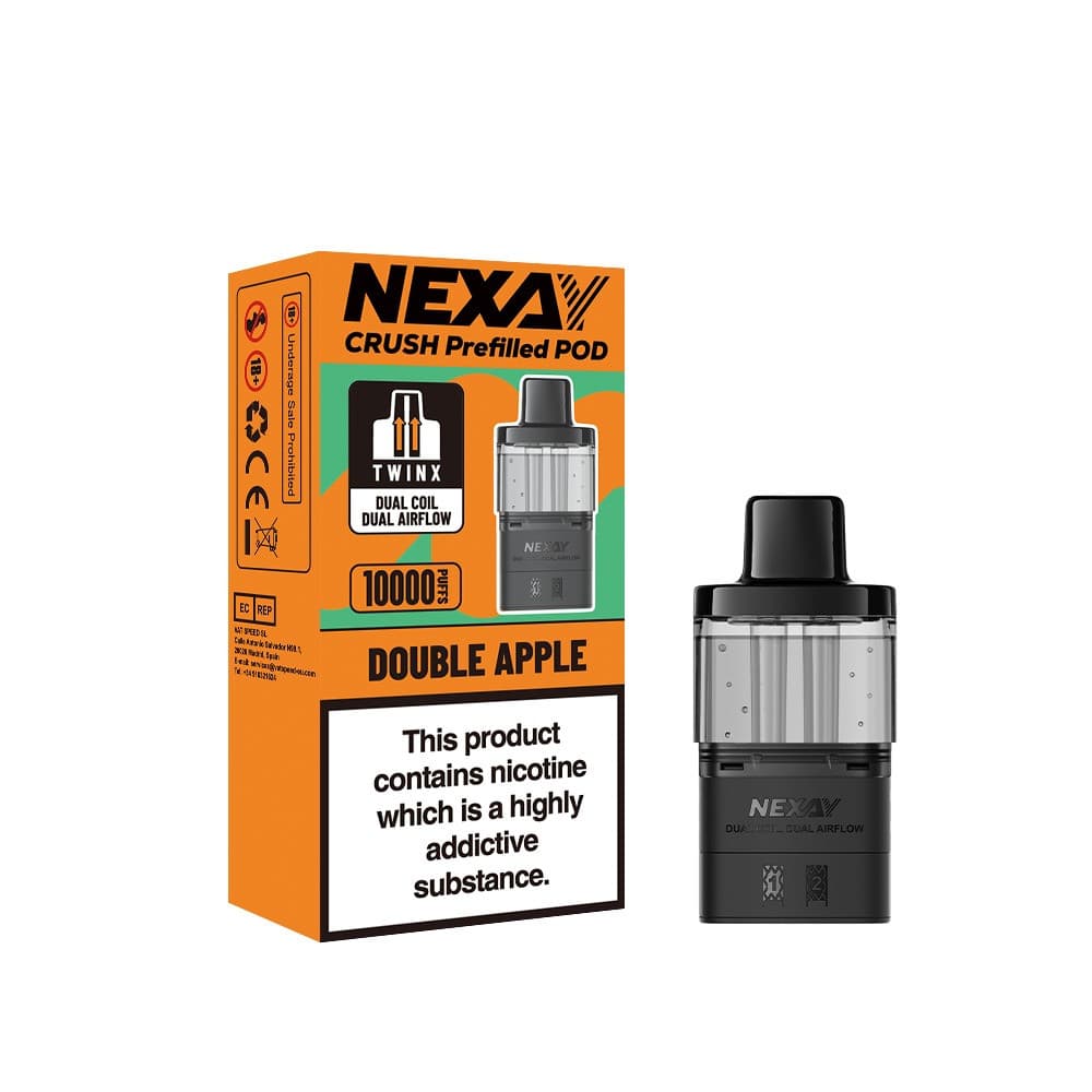  Double Apple Nexay Crush 10k Refill Pods Box of 5