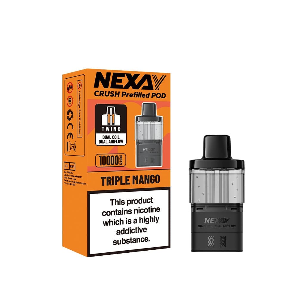  Triple Mango Nexay Crush 10k Refill Pods Box of 5
