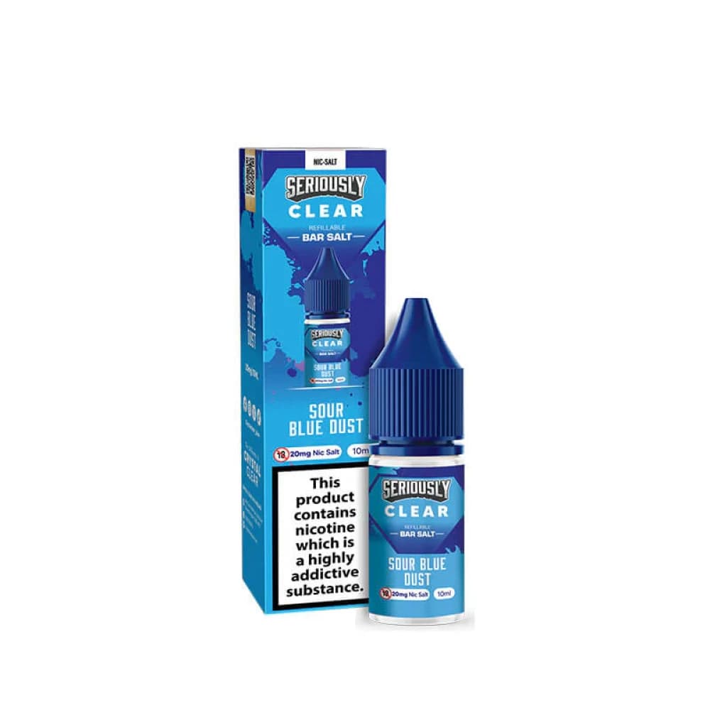  Sour Blue Dust / 20mg Seriously Clear Bar Salt 10ml Box of 10