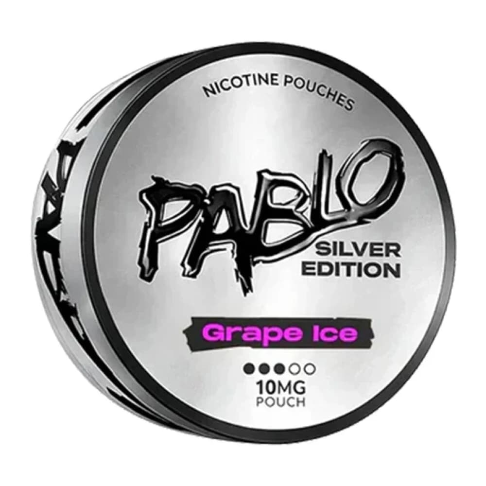  Grape Ice (10mg) Pablo Silver Edition Nicotine Pouches Pack of 10