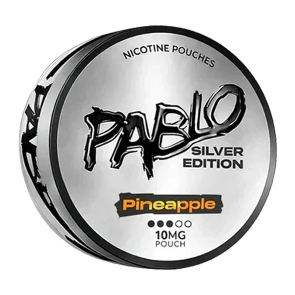  Pineapple (10mg) Pablo Silver Edition Nicotine Pouches Pack of 10