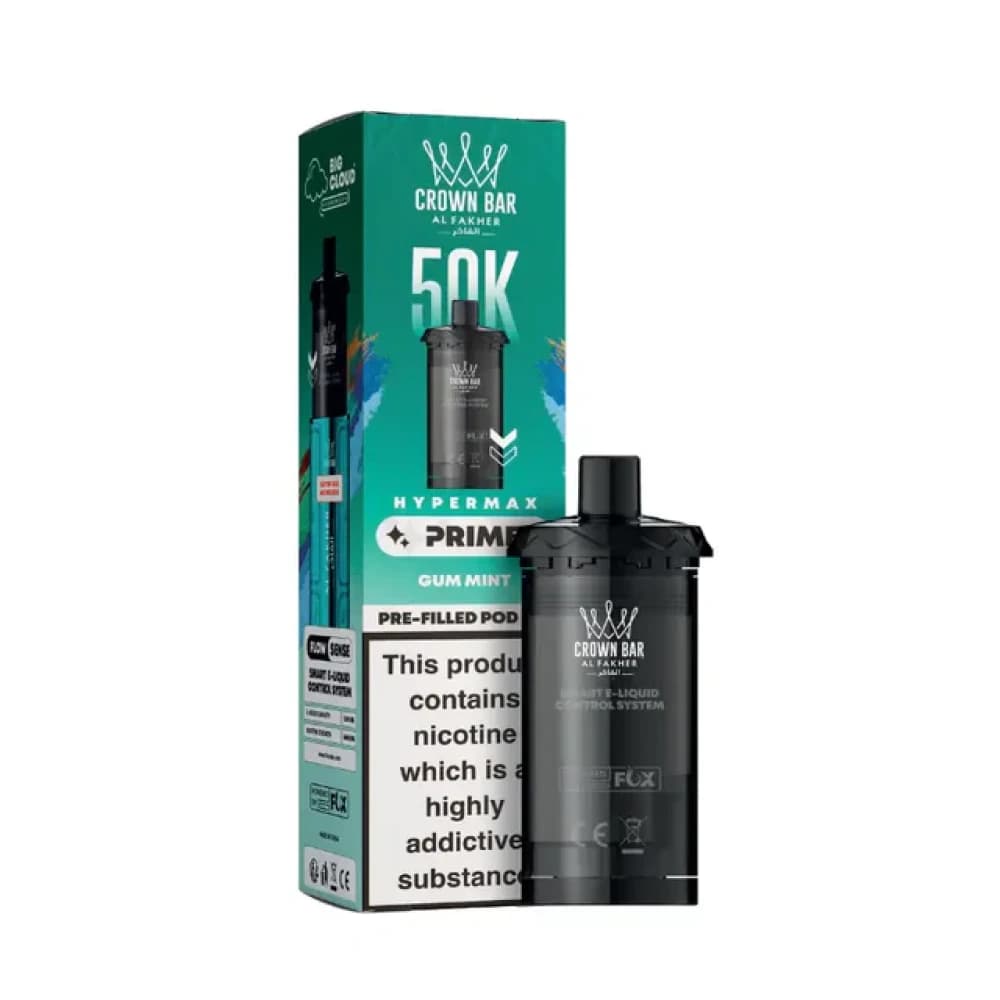  Gum Mint Al Fakher 50k Hypermax Prime Pods Box of 5