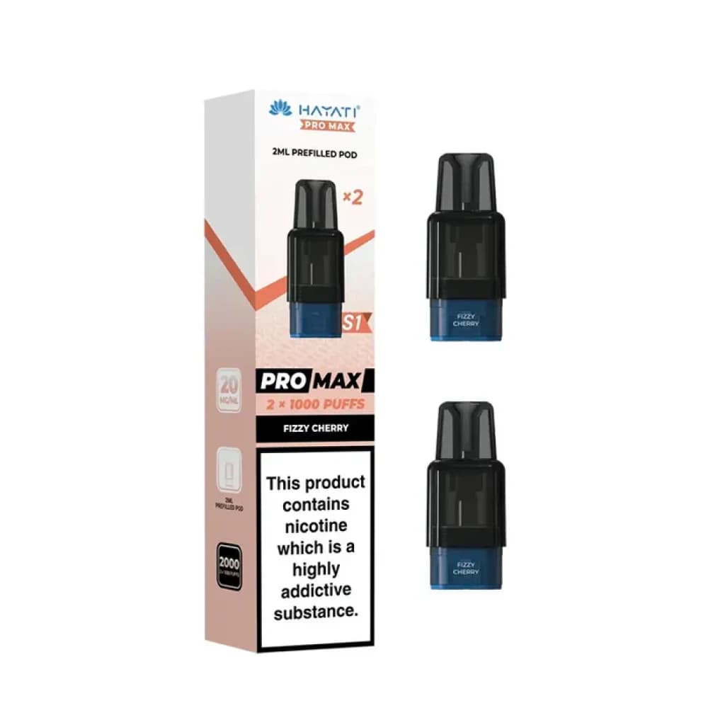  Fizzy Cherry Hayati Pro Max S1 Prefilled Pods Pack of 10