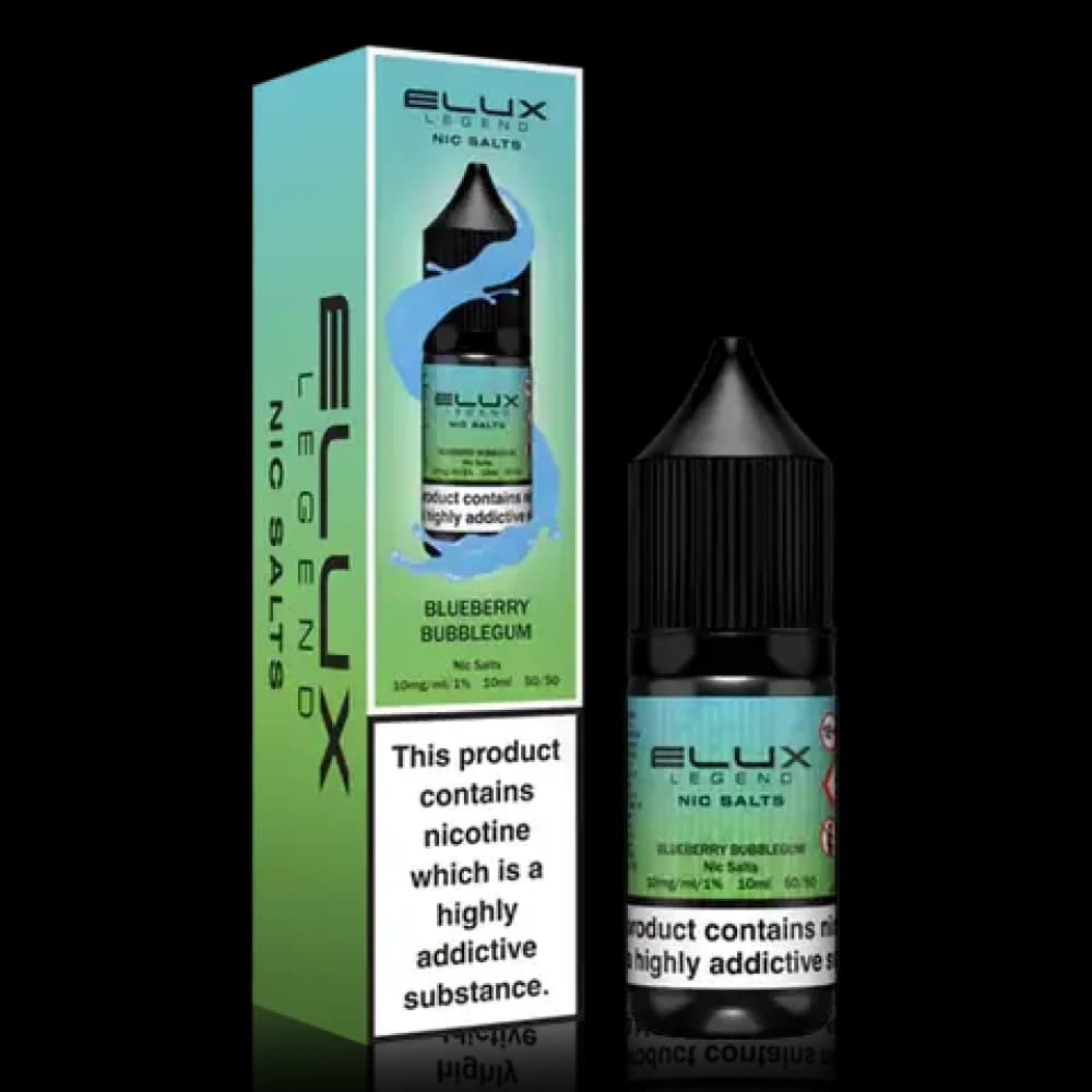  Blueberry Bubblegum / 20mg Elux Legend Nic Salts E-Liquids 10ml Box of 10