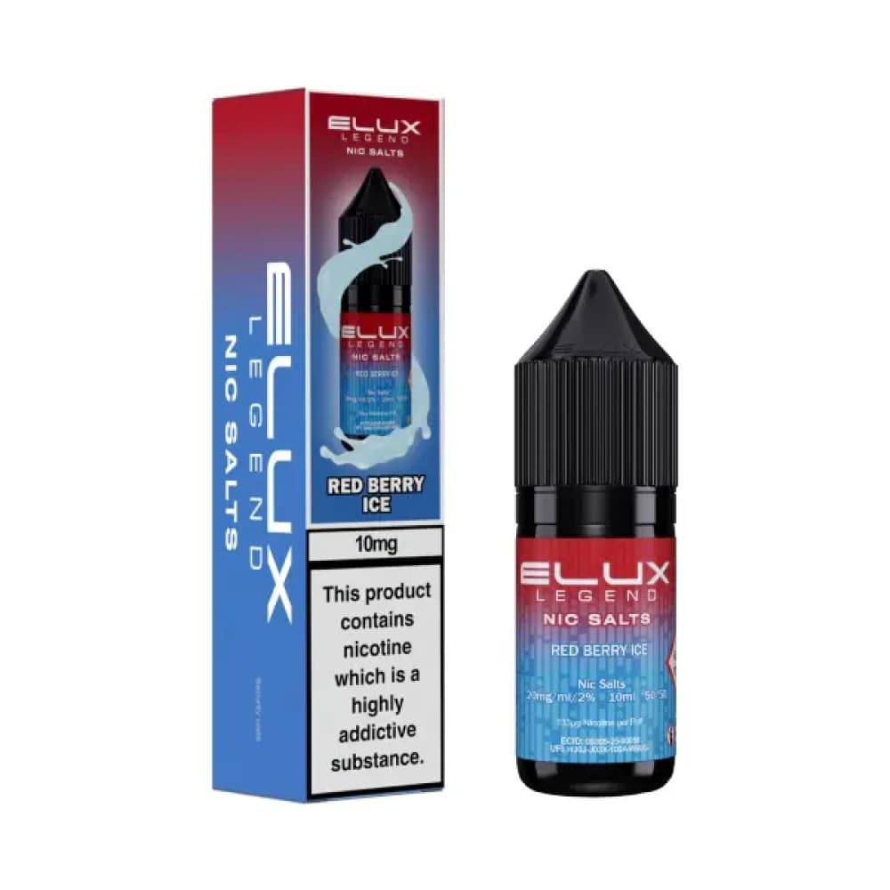  Red Berry Ice / 10mg Elux Legend Nic Salts E-Liquids 10ml Box of 10