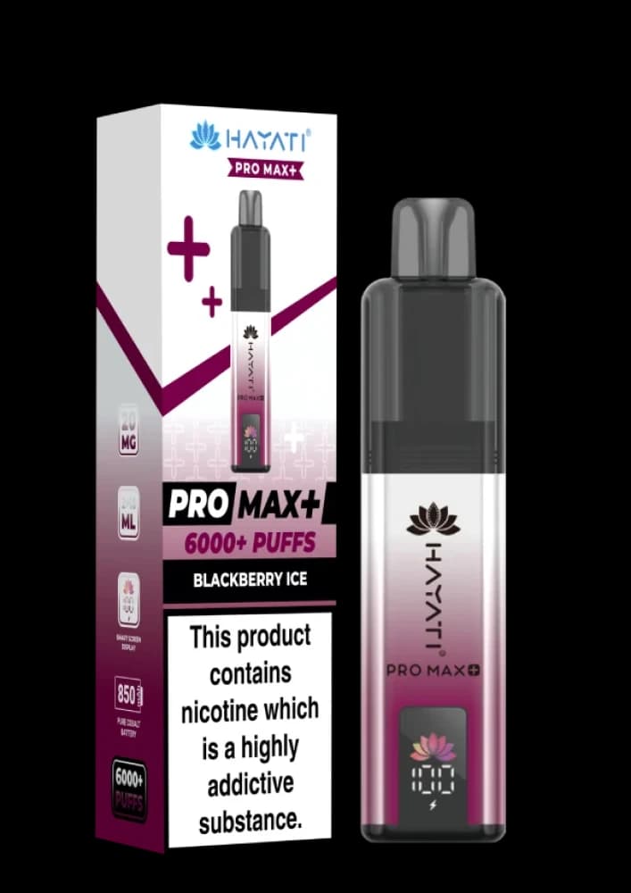  Blackberry Ice Hayati Pro Max Plus 6000 Vape Kit Box of 5
