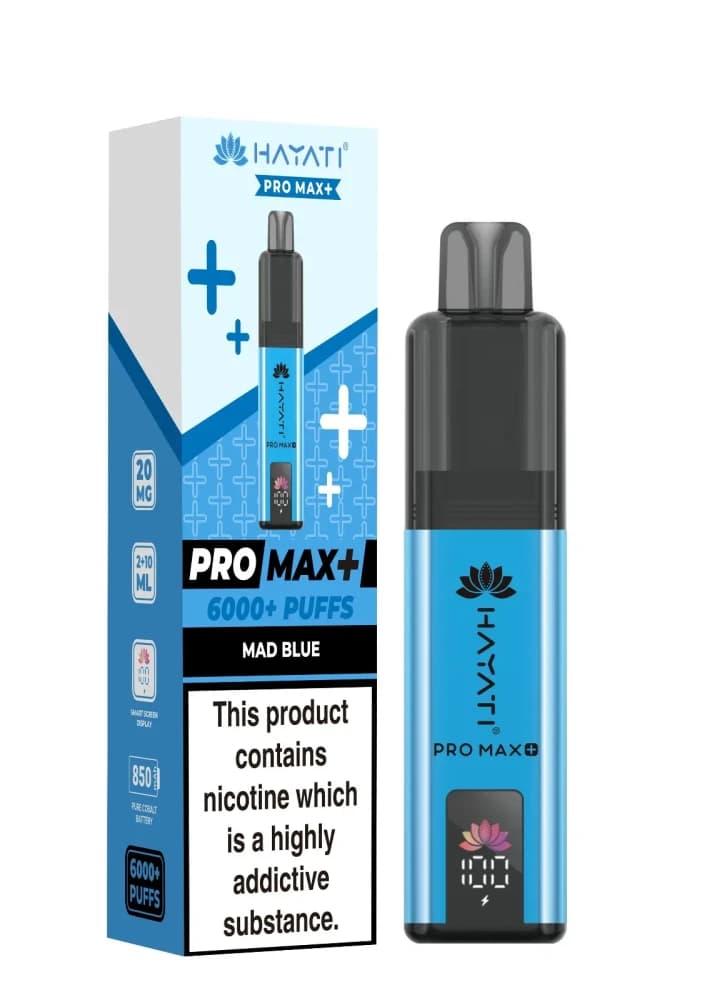  Mad Blue Hayati Pro Max Plus 6000 Vape Kit Box of 5