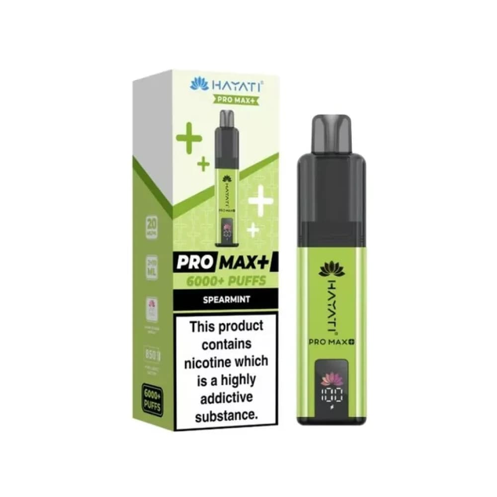  Spearmint Hayati Pro Max Plus 6000 Vape Kit Box of 5