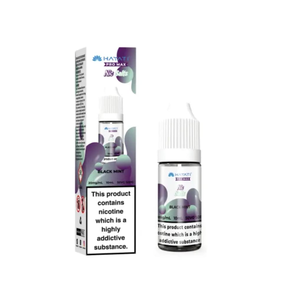  Black Mint / 20mg Hayati Pro Max Nic Salts E-Liquids 10ml Box of 10