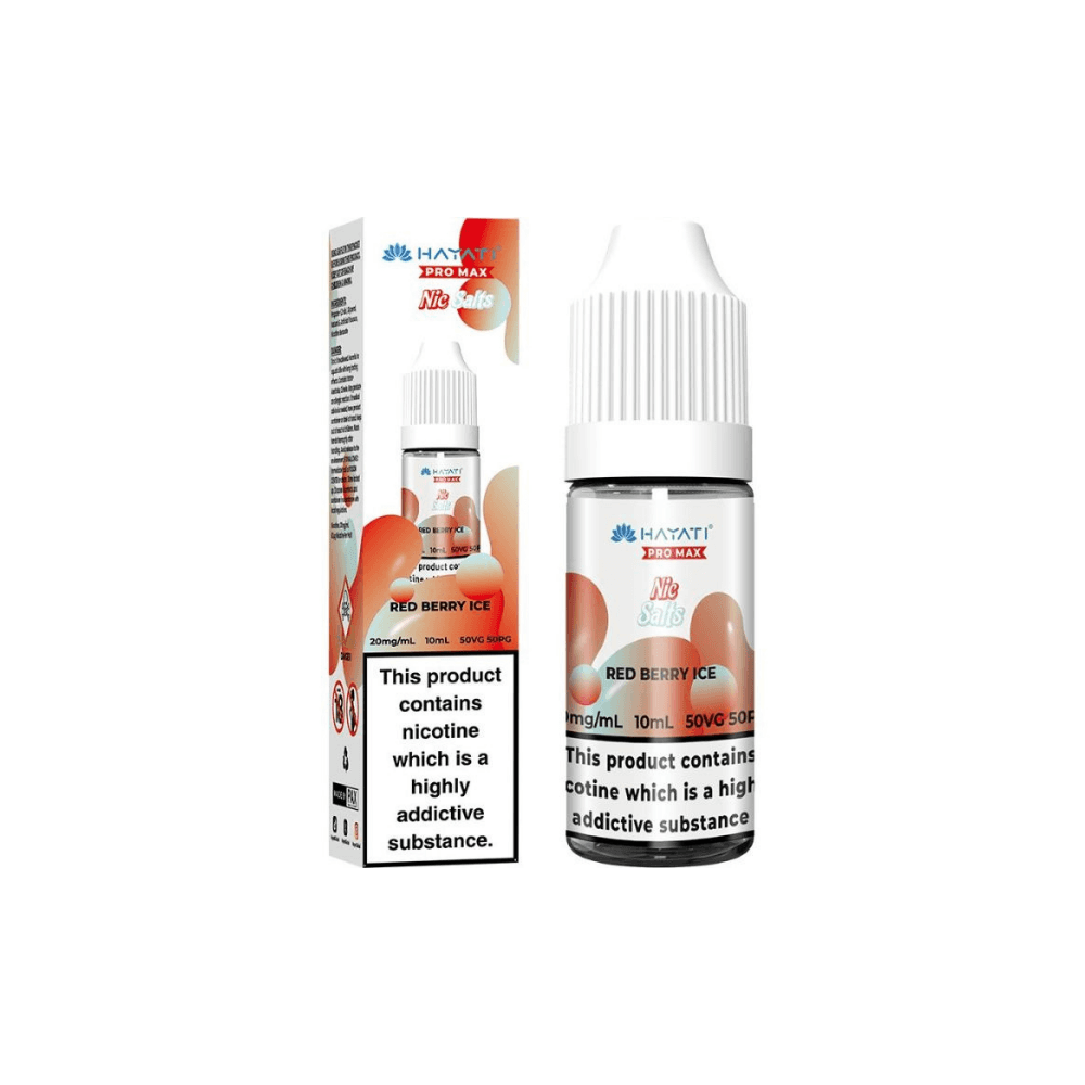  Red Berry Ice / 10mg Hayati Pro Max Nic Salts E-Liquids 10ml Box of 10